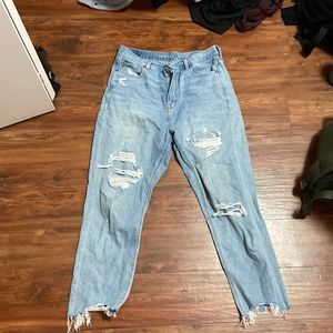american eagle baggy ripped jeans